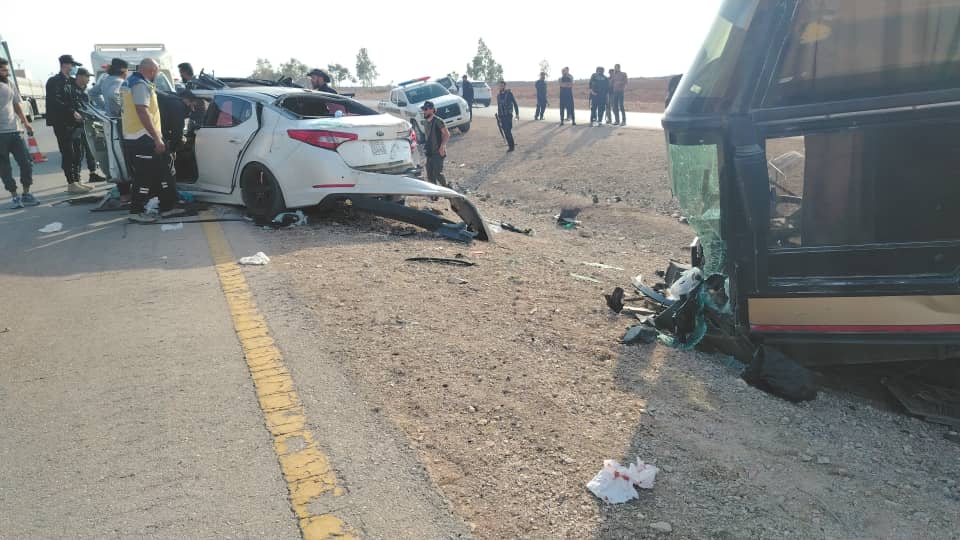 وفاة شخص وإصابة آخرين في حادثي سير على أوتستراد درعا–دمشق