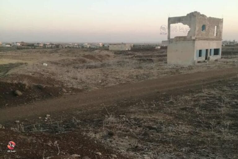 ثكنة الهندسة العسكرية قرب قرية عدوان غربي درعا