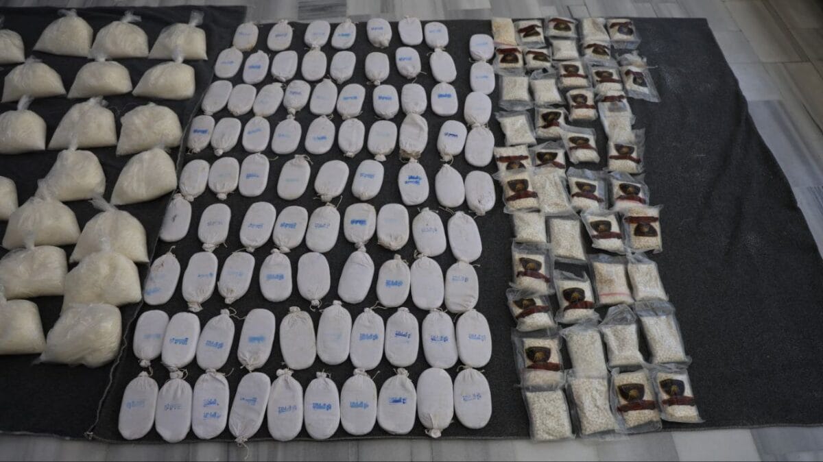 المخدرات التي ضُبطت أثناء القبض على الفاعل