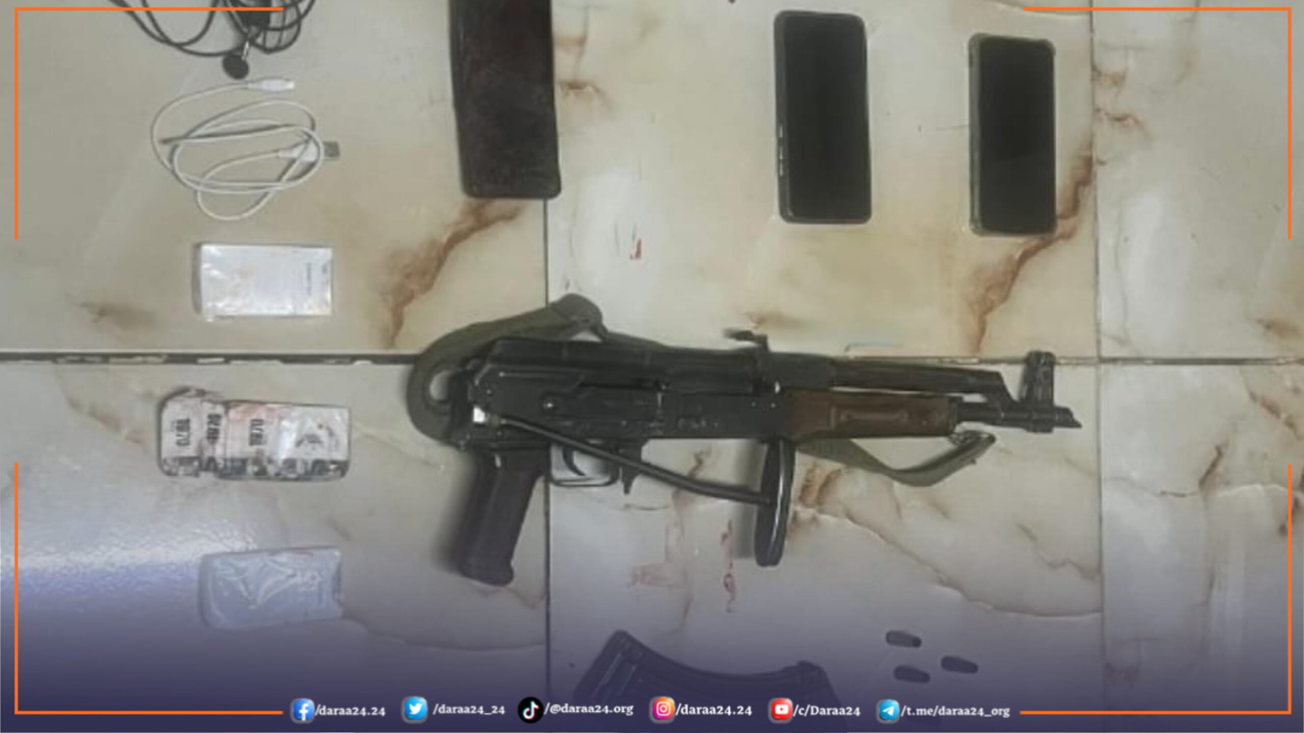 مقتل ثلاثة أشخاص في اشتباك مع الجيش الأردني 1 أسلحة ومعدات للمسلحين ضيطت معهم