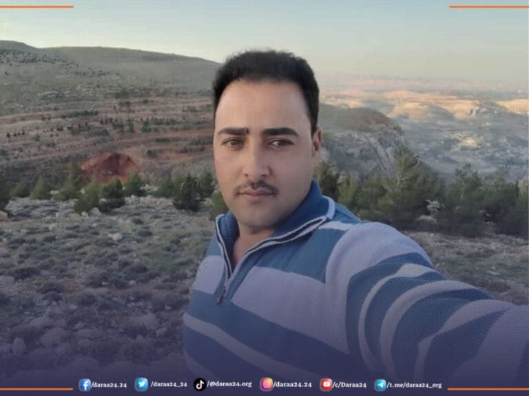 العثور على جثة عنصر بالأمن شمالي درعا 3 الشاب حارث محمد سعيد الزعبي من بلدة دير البخت بريف درعا الشمالي