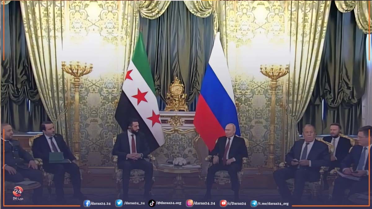 تصريحات الشرع وبوتين خلال لقائهما في موسكو 1 زيارة الشرع لروسيا