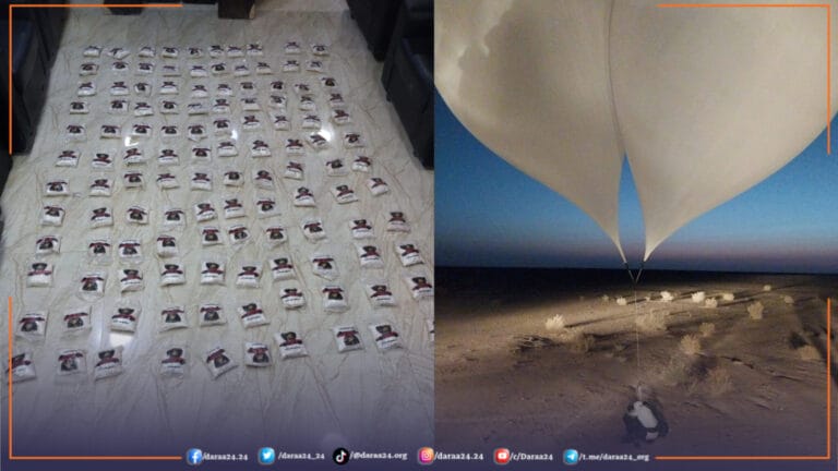 إحباط تهريب مخدرات عبر بالونات موجهة على الحدود الشرقية