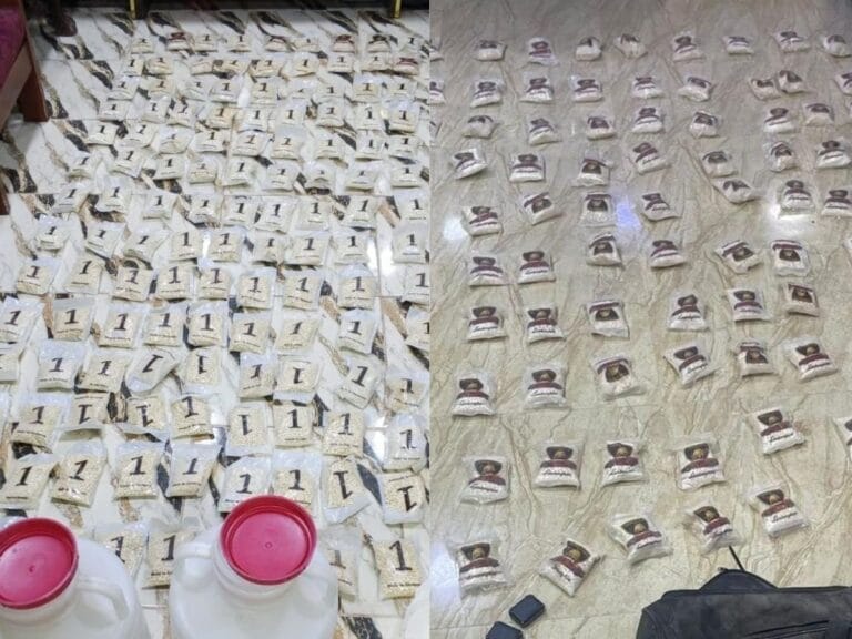 كميات المواد المخدّرة التي تم ضبطها