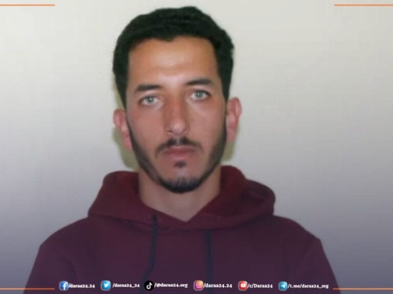 الشاب "نور شريف البردان" من مدينة طفس في ريف محافظة درعا الغربي