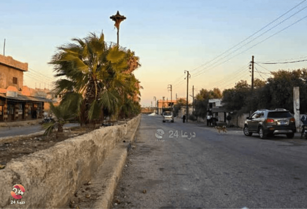 رفع علم الأمم المتحدة فوق سرية عسكرية سابقة في صيدا الجولان بريف القنيطرة 1 صيدا الجولان في القنيطرة