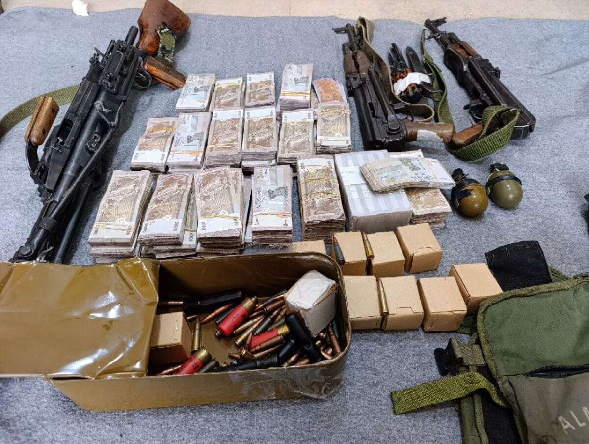 المضبوطات التي عثر عليها الأمن الداخلي