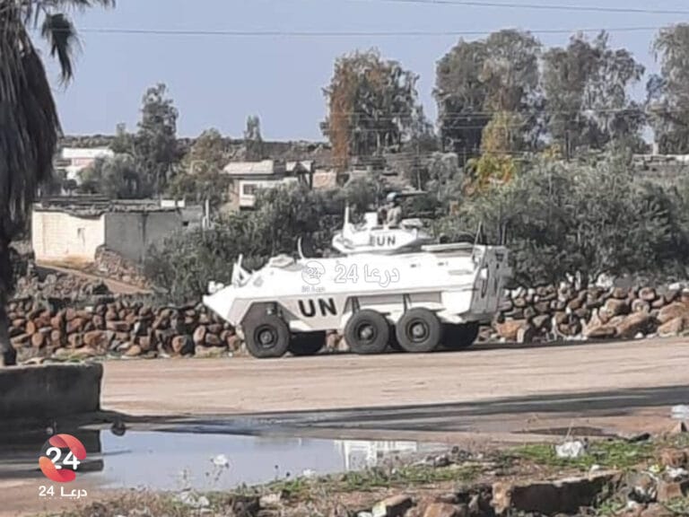 انتشار لقوات الاندوف في صيدا الجولان 2 آلية لقوات الأندوف في صيدا الجولان