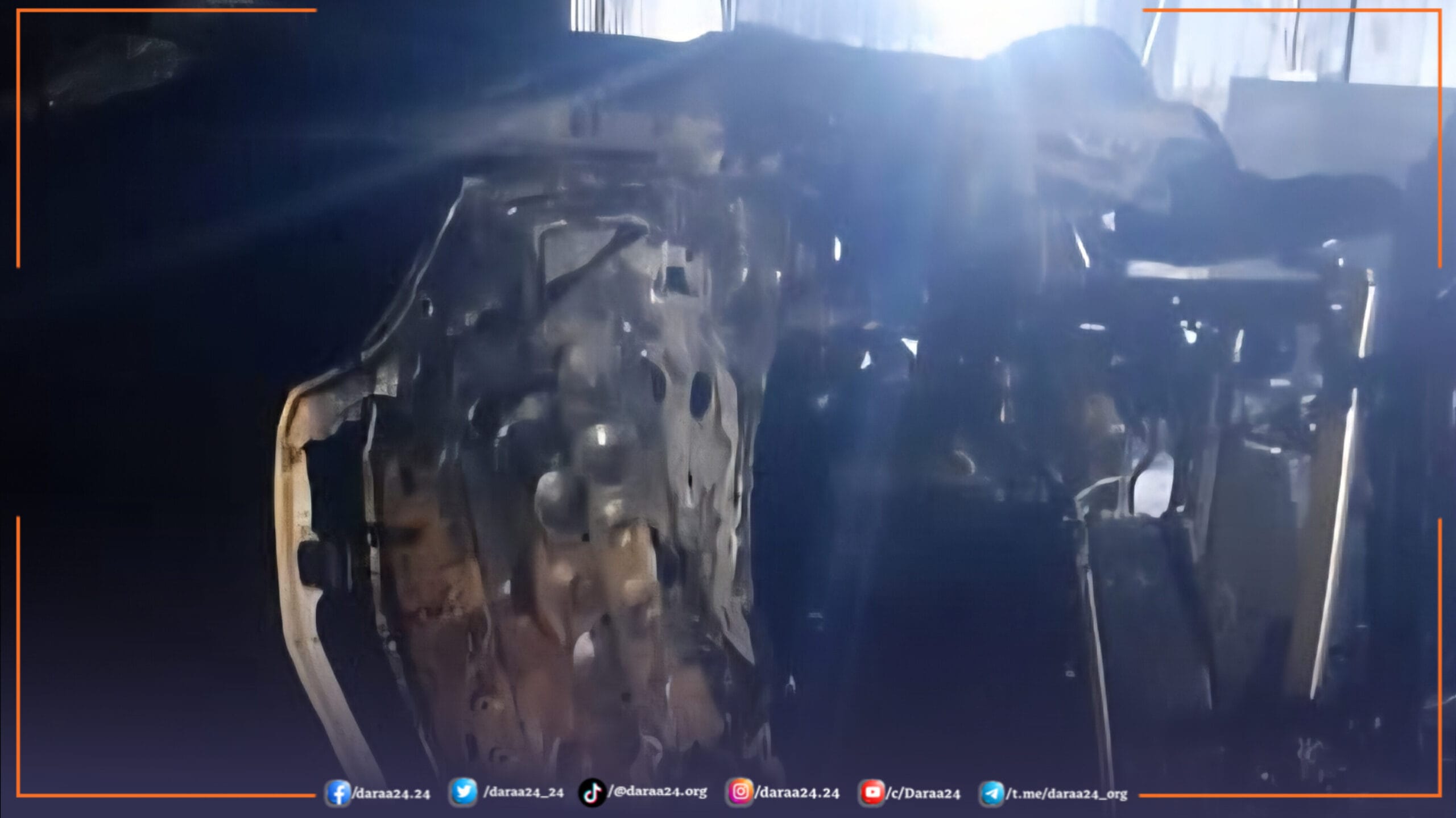 السيارة التي احترقت بين صيدا والنعيمة scaled