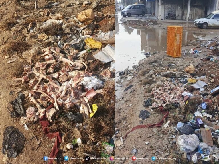 شكاوى أهالي حيّ السل تكشف أزمة نفايات أوسع في درعا