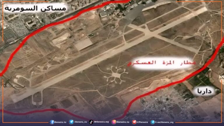 سقوط قذائف على محيط مطار المزة العسكري