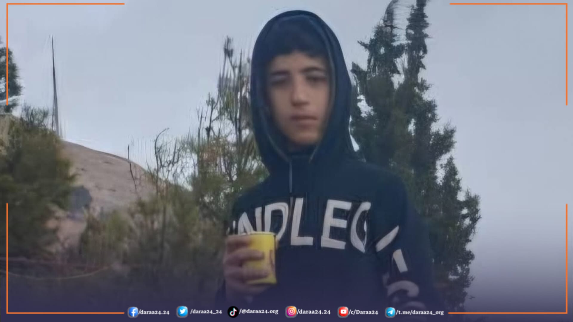 وفاة يافع بحادث دراجة نارية شرقي درعا 1 يوسف وليد الخيرات