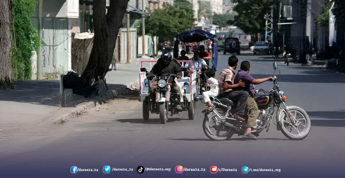 تعميم من فرع مرور درعا حول الدراجات النارية