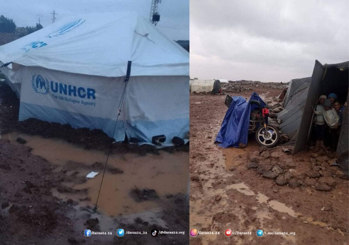 خيام لا تقي برد الشتاء: أبناء عشائر السويداء المهجّرون يعانون في مخيمات درعا