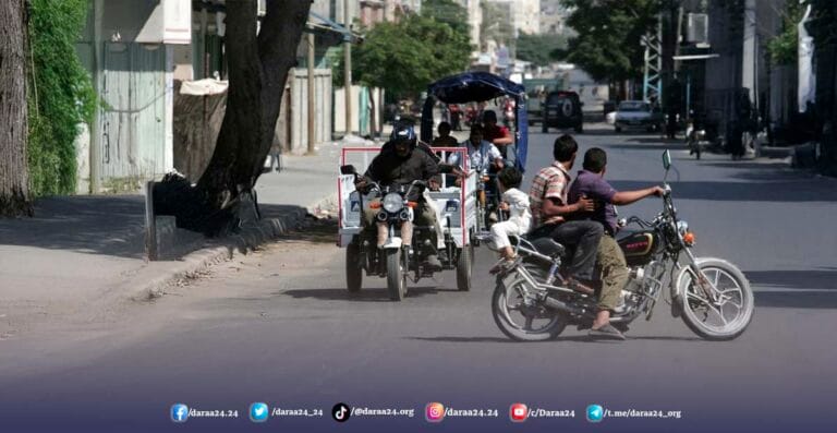 شكاوى من تجاوزات بعض سائقي الدراجات النارية في مدينة درعا