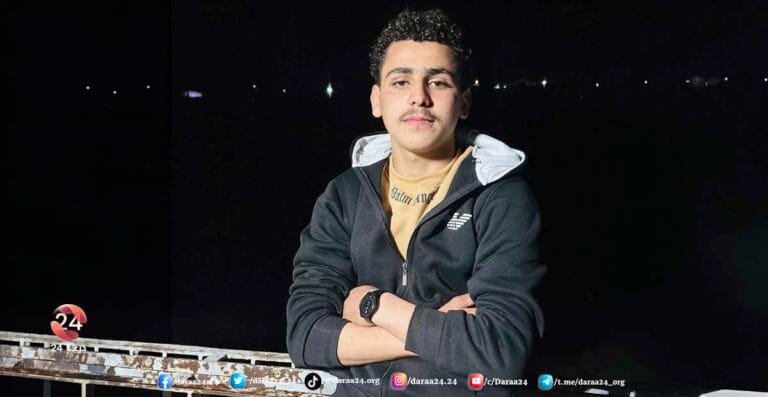 إصابة يافع في مدينة بصرى الشام