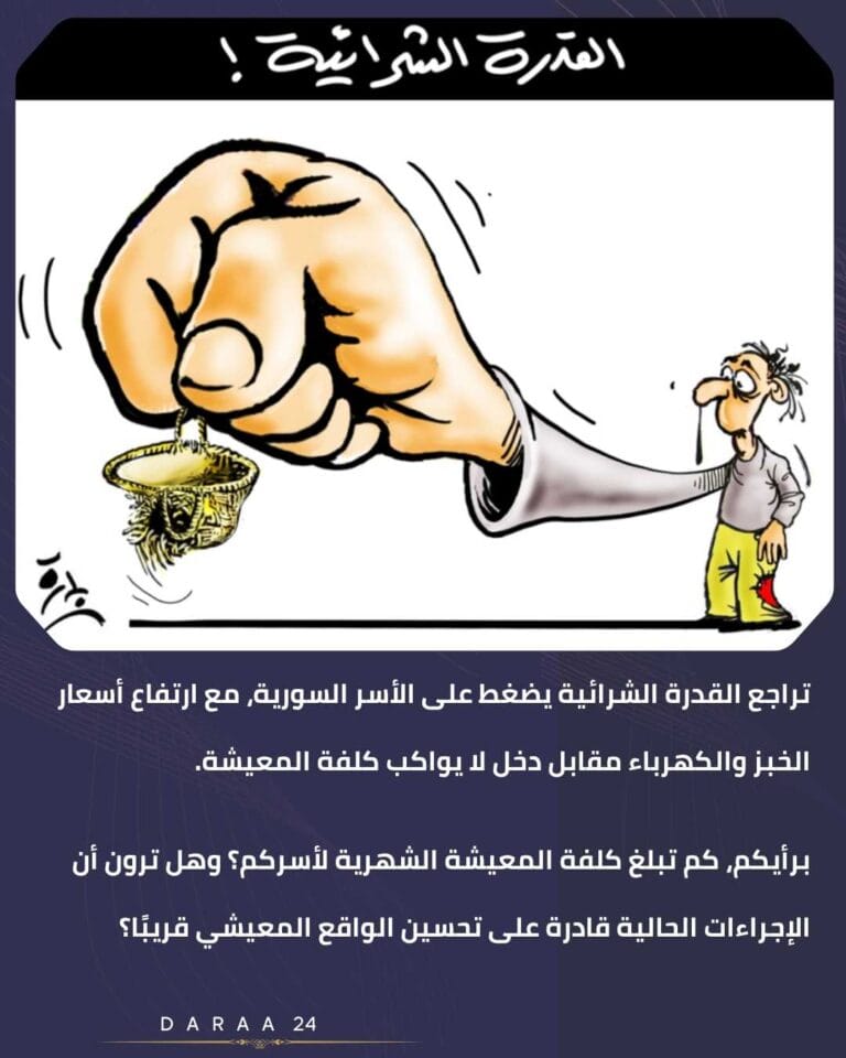 تراجع القدرة الشرائية يفاقم أعباء المعيشة على الأسر السورية