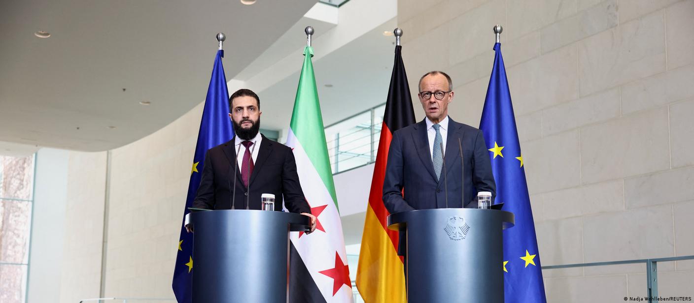 المستشار الألماني: 80% من السوريين يعودون إلى بلادهم خلال 3 سنوات، والشرع يتحدث عن الهجرة الدائرية 1 المستشار الألماني: 80% من السوريين يعودون إلى بلادهم خلال 3 سنوات، والشرع يتحدث عن الهجرة الدائرية