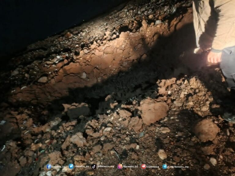 سقوط صاروخ إيراني شمالي درعا