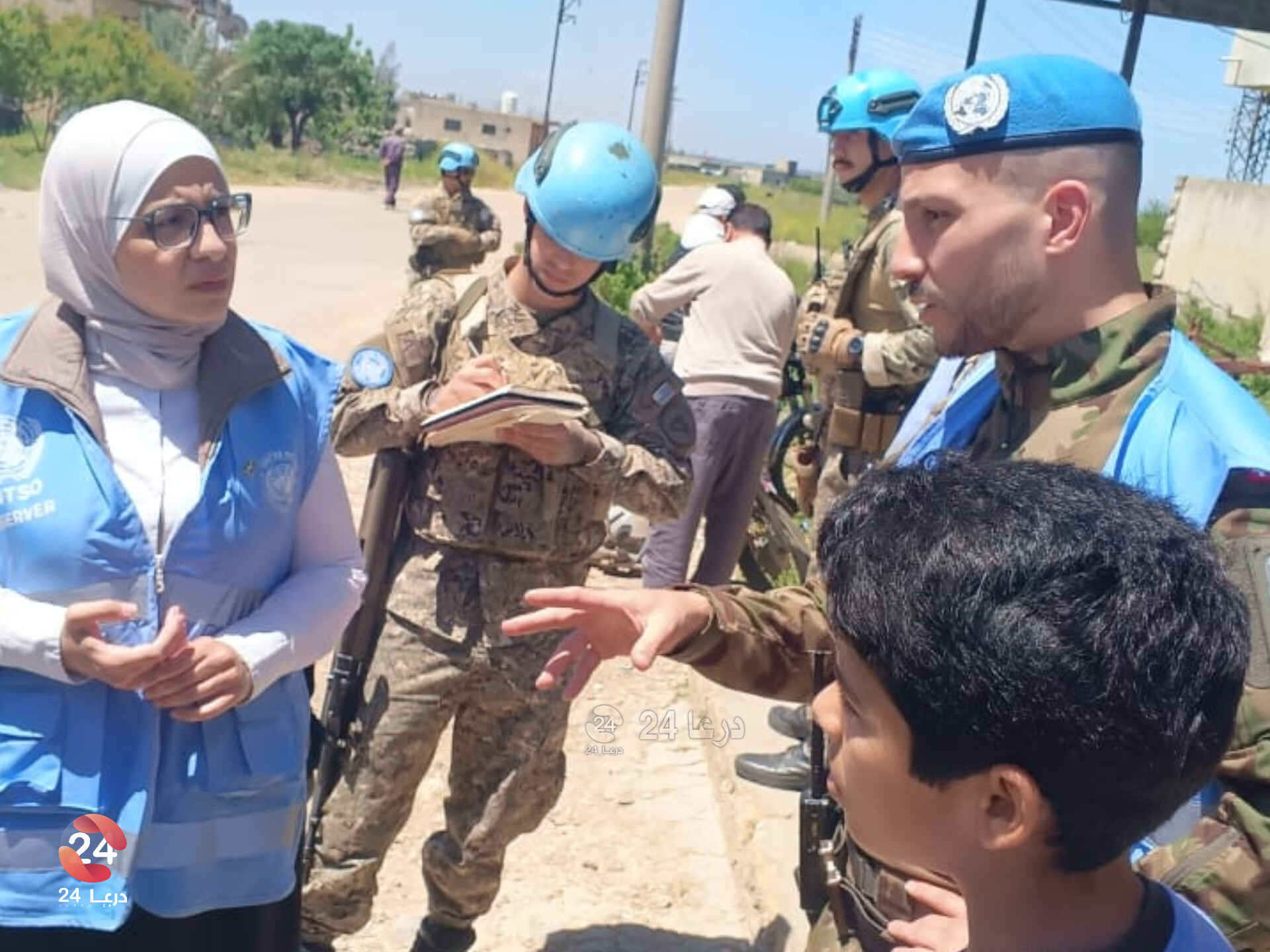 جولة لـ”الأندوف” في حوض اليرموك لرصد توغلات الاحتلال وتوثيق أسماء معتقلين