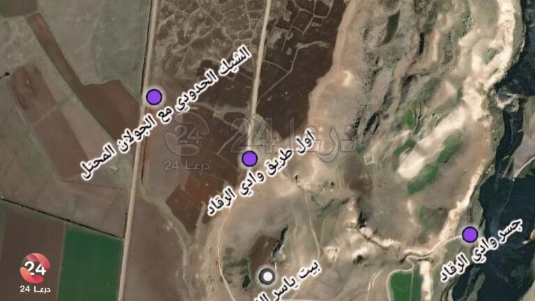 موقع المنزل في وادي الرقاد