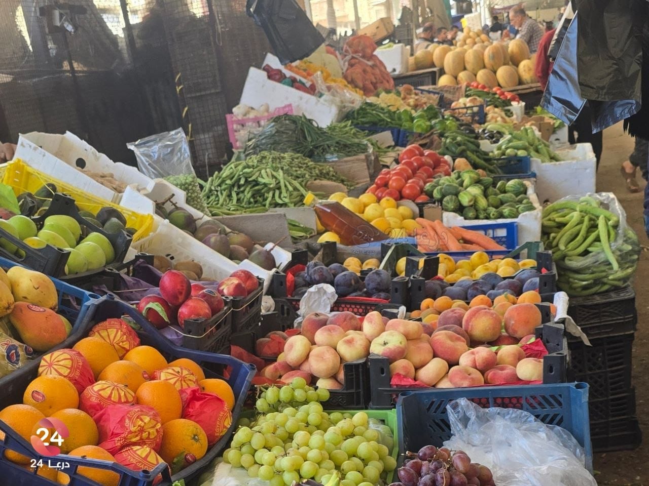 سوق الخضار في مدينة درعا