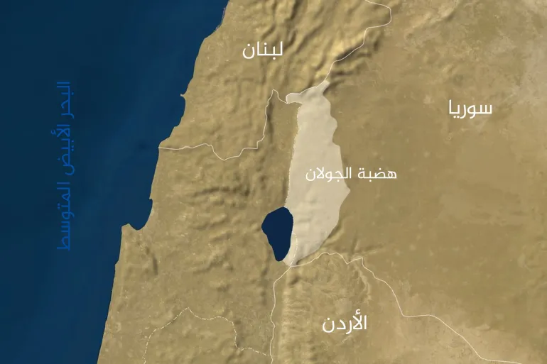 كولومبيا تعترف بسيادة الاحتلال على الجولان المحتل.. وسوريا ودول عربية تدين ونتنياهو: "هذا المكان حيوي لأمننا" 1 خريطة الجولان
