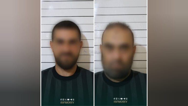 المتهمان اللذان تم القبض عليهما