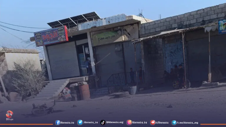 مكان المشاجرة ببلدة سحم الجولان