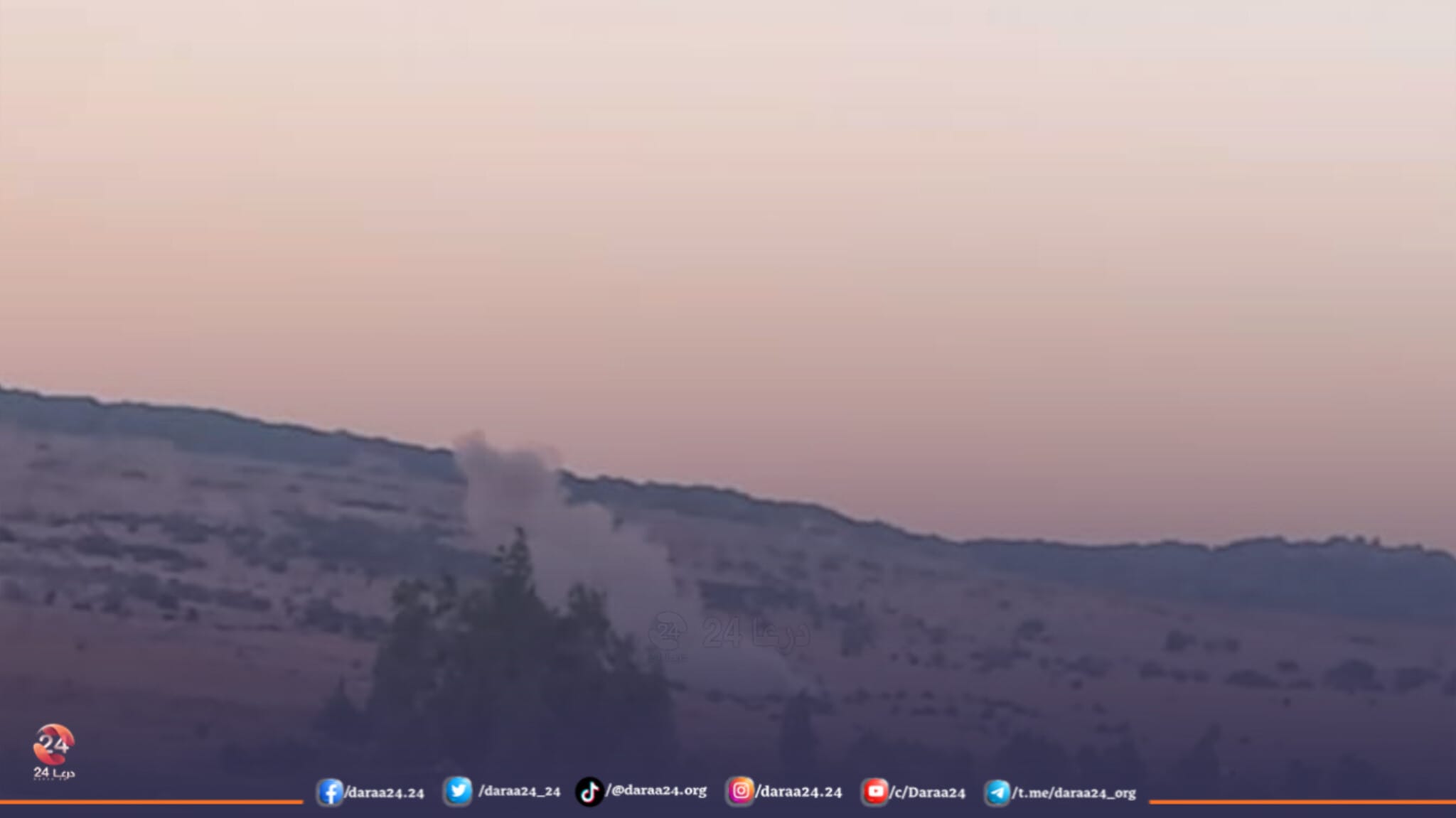 قوات الاحتلال تقصف حرش في القنيطرة 1 حرش بئر عجم