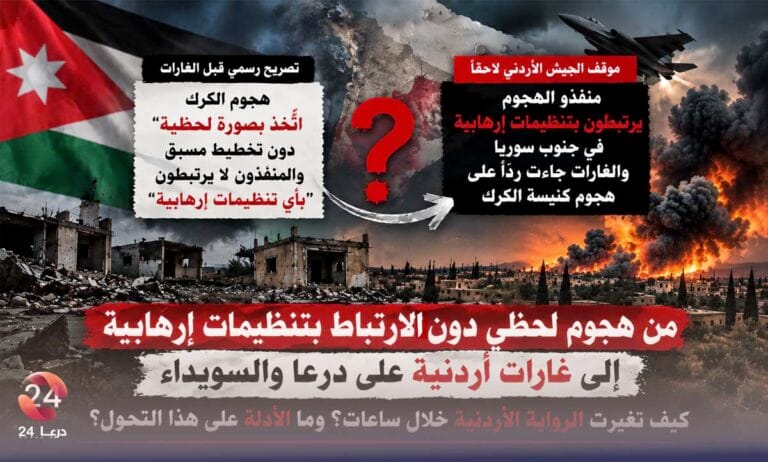 تباين في التصريحات الأردنية حول هجوم الكرك يثير تساؤلات بشأن غارات درعا والسويداء